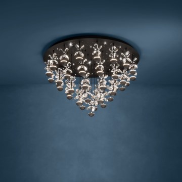 Eglo - LED dimbare plafondlamp 43xLED/1,8W/230V 3000K zwart