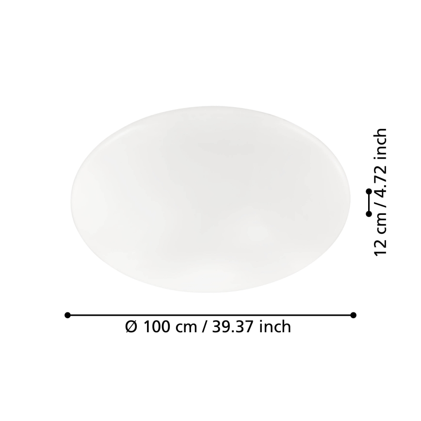 Eglo - LED dimbare plafondlamp LED/80W/230V + afstandsbediening