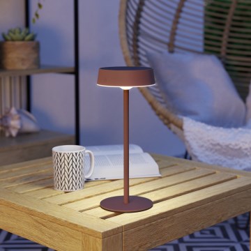 Eglo - LED dimbare zonne-oplaadbare tafellamp met touchbediening LED/3W/5V 3000-6000K 1800 mAh IP44 oranje