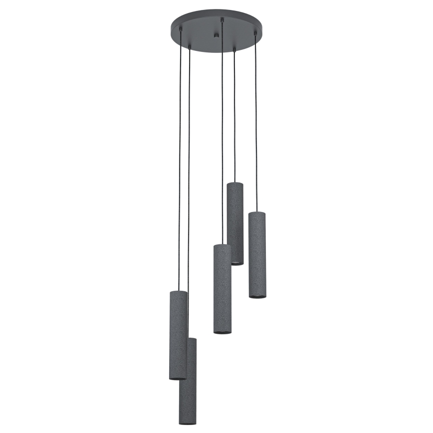 Eglo - LED Hanglamp aan een koord 5x GU10 / 4,5W / 230V