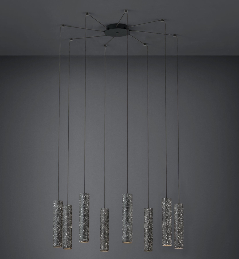 Eglo - LED Hanglamp aan een koord MENTALONA 8x GU10 / 4,5W / 230V