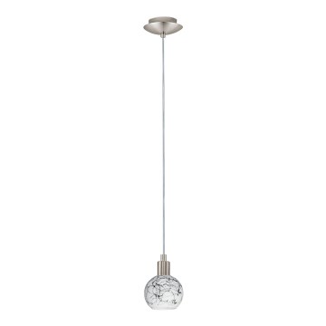 Eglo - LED Hanglamp aan een koord MY CHOICE 1xE14/4W/230V mat chroom/wit/zwart