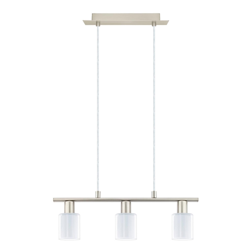 Eglo - LED Hanglamp aan een koord MY CHOICE 3xE14/4W/230V mat chroom/wit