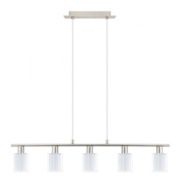 Eglo - LED Hanglamp aan een koord MY CHOICE 5xE14/4W/230V mat chroom/wit
