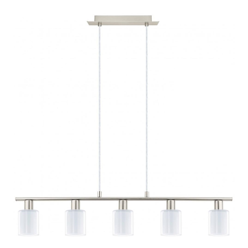Eglo - LED Hanglamp aan een koord MY CHOICE 5xE14/4W/230V mat chroom/wit