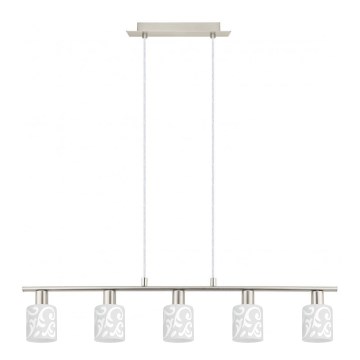 Eglo - LED Hanglamp aan een koord MY CHOICE 5xE14/4W/230V mat chroom/wit