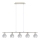 Eglo - LED Hanglamp aan een koord MY CHOICE 5xE14/4W/230V mat chroom/wit/zwart