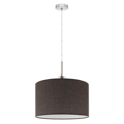 Eglo - LED Hanglamp aan een koord TUNJA 1xE27/60W/230V bruin