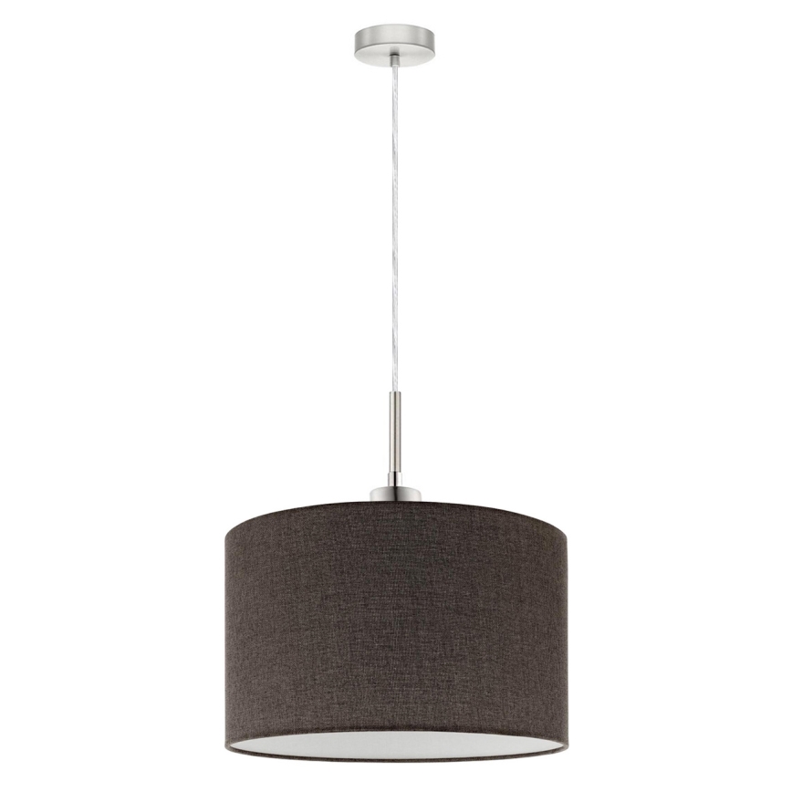 Eglo - LED Hanglamp aan een koord TUNJA 1xE27/60W/230V bruin