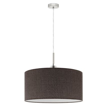 Eglo - LED Hanglamp aan een koord TUNJA 1xE27/60W/230V bruin