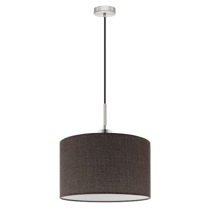 Eglo - LED Hanglamp aan een koord TUNJA 1xE27/60W/230V bruin
