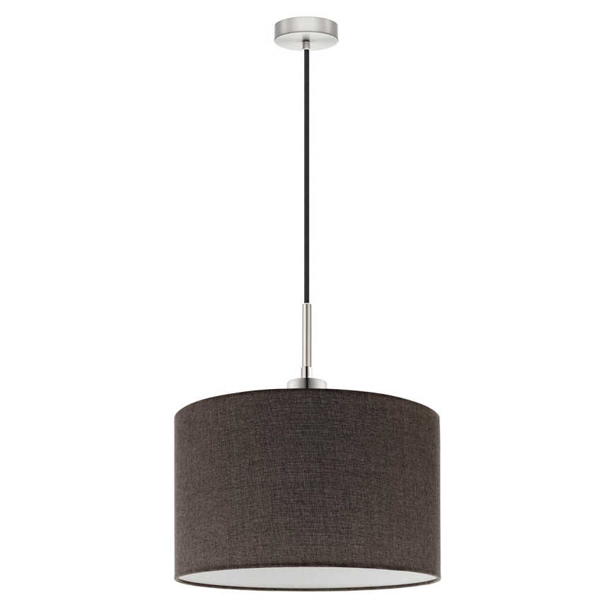 Eglo - LED Hanglamp aan een koord TUNJA 1xE27/60W/230V bruin