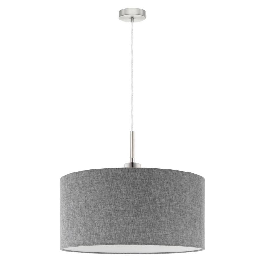 Eglo - LED Hanglamp aan een koord TUNJA 1xE27/60W/230V grijs