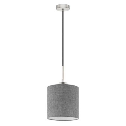 Eglo - LED Hanglamp aan een koord TUNJA 1xE27/60W/230V grijs