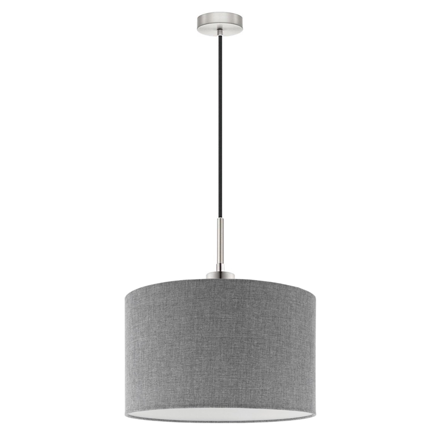 Eglo - LED Hanglamp aan een koord TUNJA 1xE27/60W/230V grijs