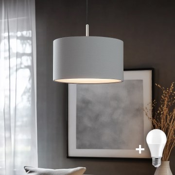 Eglo - LED Hanglamp aan een koord TUNJA 1xE27/60W/230V grijs