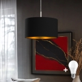 Eglo - LED Hanglamp aan een koord TUNJA 1xE27/60W/230V zwart