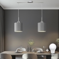 Eglo - LED Hanglamp aan een koord TUNJA 2xE27/60W/230V grijs
