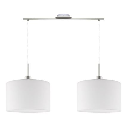 Eglo - LED Hanglamp aan een koord TUNJA 2xE27/60W/230V wit