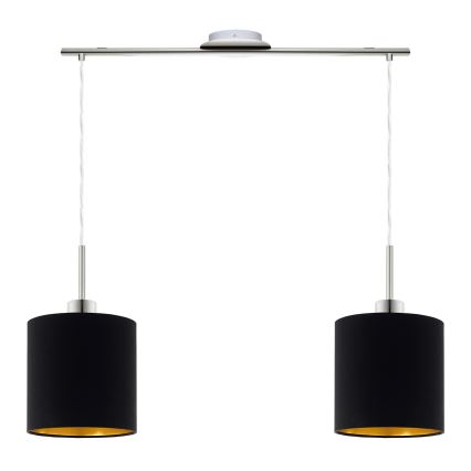 Eglo - LED Hanglamp aan een koord TUNJA 2xE27/60W/230V zwart