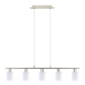 Eglo - LED Hanglamp aan kabel MY CHOICE 5xE14/4W/230V mat chroom/wit