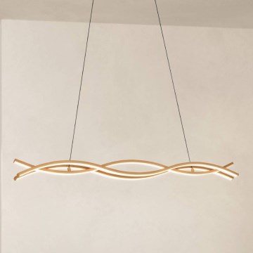 Eglo - LED-hanglamp met kabel LED/35W/230V beige