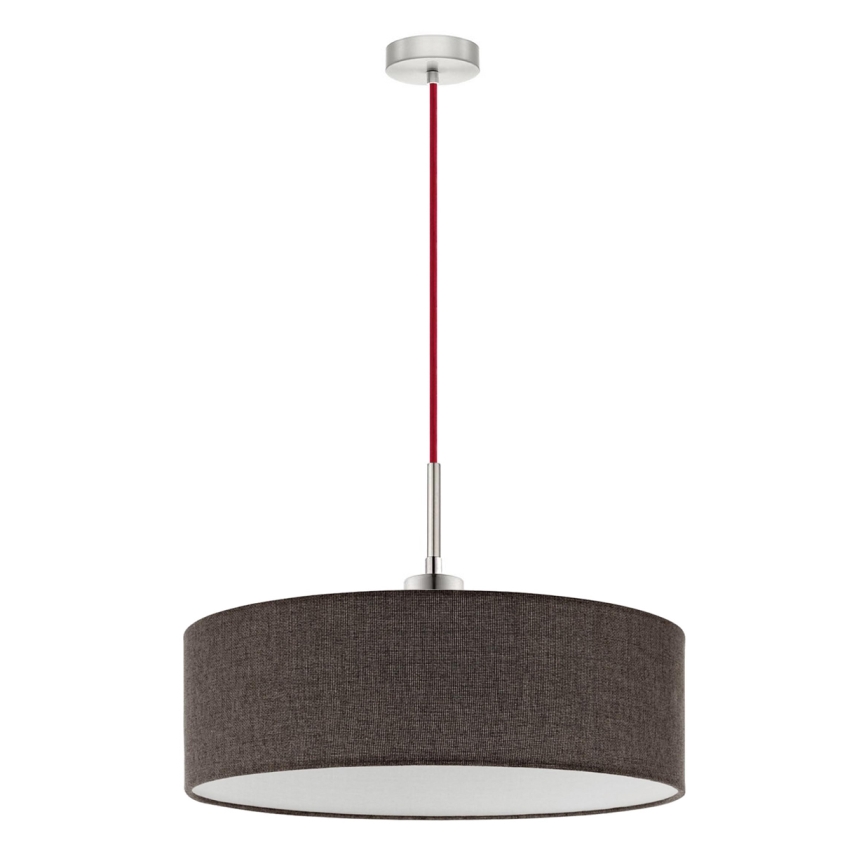 Eglo - LED Hanglamp aan kabel TUNJA 1xE27/60W/230V bruin