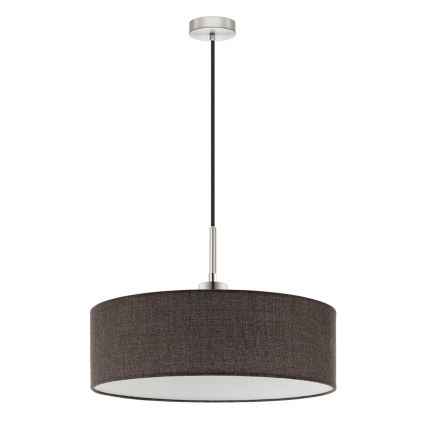Eglo - LED Hanglamp aan kabel TUNJA 1xE27/60W/230V bruin