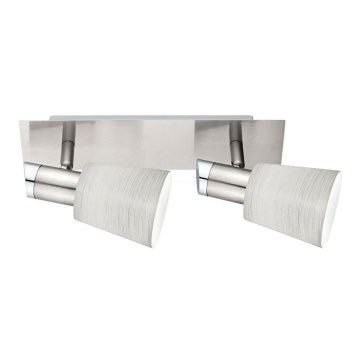 Eglo - LED Inbouwspot MY CHOICE 2xE14/4W/230V mat chroom/crème