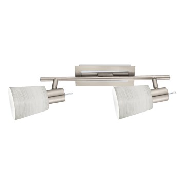 Eglo - LED Inbouwspot MY CHOICE 2xE14/4W/230V mat chroom/crème
