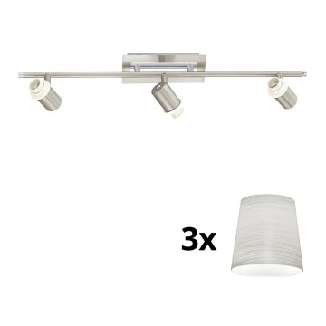 Eglo - LED Inbouwspot MY CHOICE 3xE14/40W/230V mat chroom/crème