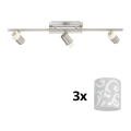 Eglo - LED Inbouwspot MY CHOICE 3xE14/40W/230V mat chroom/wit