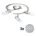 Eglo - LED Inbouwspot MY CHOICE 3xE14/4W/230V mat chroom