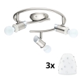 Eglo - LED Inbouwspot MY CHOICE 3xE14/4W/230V mat chroom/wit