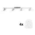 Eglo - LED Inbouwspot MY CHOICE 4xE14/4W/230V mat chroom/wit