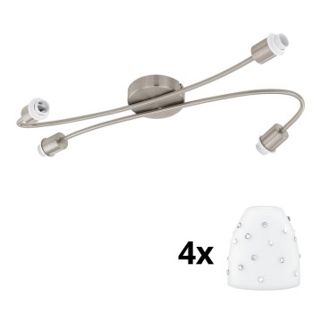 Eglo - LED Inbouwspot MY CHOICE 4xE14/4W/230V mat chroom/wit