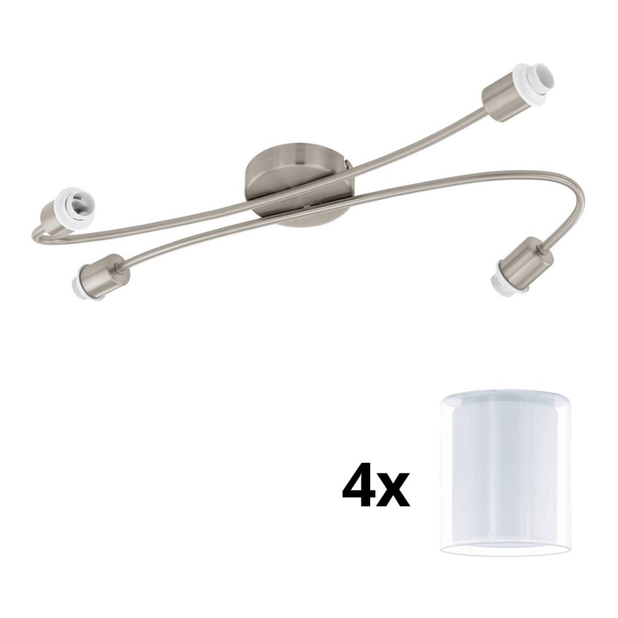 Eglo - LED Inbouwspot MY CHOICE 4xE14/4W/230V mat chroom/wit