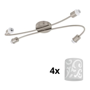 Eglo - LED Inbouwspot MY CHOICE 4xE14/4W/230V mat chroom/wit