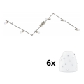 Eglo - LED Inbouwspot MY CHOICE 6xE14/4W/230V mat chroom/wit
