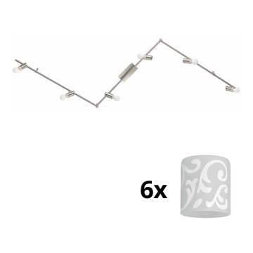 Eglo - LED Inbouwspot MY CHOICE 6xE14/4W/230V mat chroom/wit