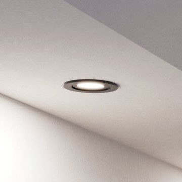 Eglo - LED-inbouwspot voor badkamer 1xGU10/4,5W/230V IP44 zwart