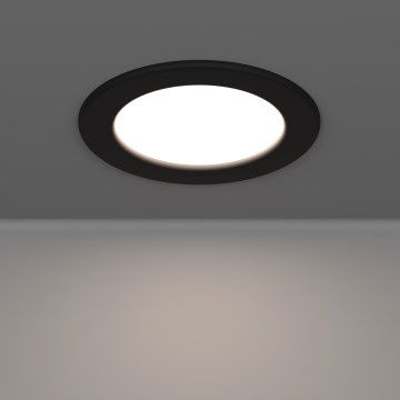 Eglo - LED inbouwspot voor badkamer LED/6,3W/230V 2700/4000/6500K Ø 11,9 cm IP44 zwart