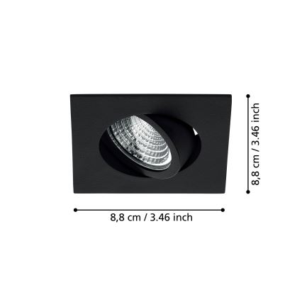 Eglo - LED Inbouwverlichting dimbaar SALICETO LED / 6W / 230V