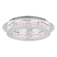 Eglo - LED Kristallen plafondlamp dimbaar LED/31,5W/230V