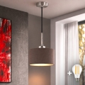 Eglo - LED-kroonluchter aan kabel TUNJA 1xE27/60W/230V Ø 20 cm bruin/zwart