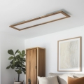 Eglo - LED Opbouwpaneel SALOBRENA-RW WOOD LED/34W/230V 2700/4000K 124x34 cm bruin