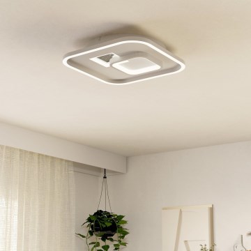 Eglo - LED Plafondlamp 1xLED/16,2W/230V + 1xLED/9,2W 38x38 cm wit