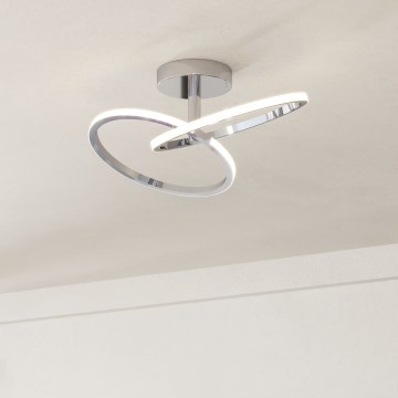Eglo - LED-plafondlamp LED/12W/230V 2700/4000/6500K glanzend chroom
