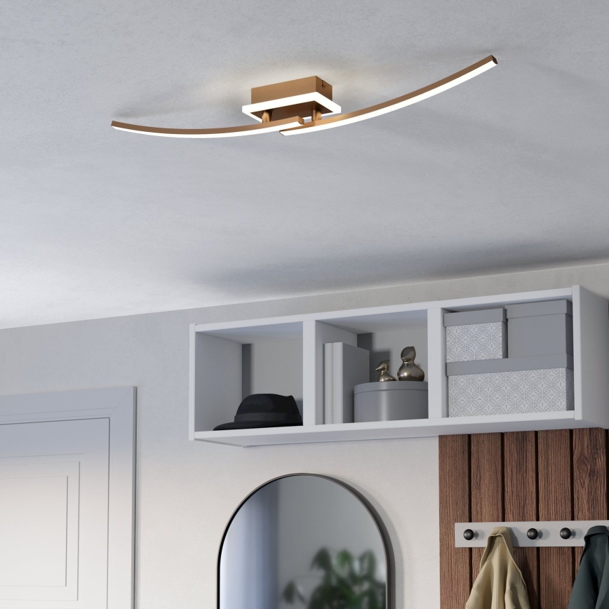 Eglo - LED Plafondlamp LED/12W/230V 4000K koper