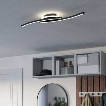 Eglo - LED Plafondlamp LED/12W/230V 4000K zwart